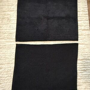 Room Essentials Black Bath Mat Set
